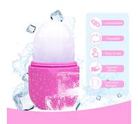 Rullo di ghiaccio facciale rullo di ghiaccio del supporto per stampo per gli occhi del viso Stringere il rullo di ghiaccio e restringere i pori illuminati per il trattamento del (Viola)