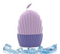 Rullo di ghiaccio per il viso, ghiaccio per il viso - Porta ghiaccio per rullo facciale di ghiaccio - Massaggiatore per il viso in ghiaccio in silicone, stampo per ghiaccio riutilizzabile per la cura