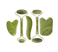 Rullo di giada Gua Sha Set for massaggi Guasha Board Pettine Raschietto a guazzo Body Spa Strumenti di sollevamento antietà for il viso (Color : Type 11)