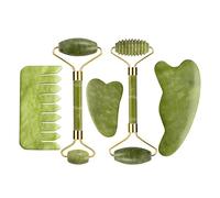 Rullo di giada Gua Sha Set for massaggi Guasha Board Pettine Raschietto a guazzo Body Spa Strumenti di sollevamento antietà for il viso (Color : Type 15)