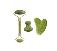 Rullo di giada Gua Sha Set for massaggi Guasha Board Pettine Raschietto a guazzo Body Spa Strumenti di sollevamento antietà for il viso (Color : Type 23)