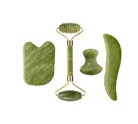 Rullo di giada Gua Sha Set for massaggi Guasha Board Pettine Raschietto a guazzo Body Spa Strumenti di sollevamento antietà for il viso (Color : Type 06)