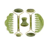 Rullo di giada Gua Sha Set for massaggi Guasha Board Pettine Raschietto a guazzo Body Spa Strumenti di sollevamento antietà for il viso (Color : Type 16)