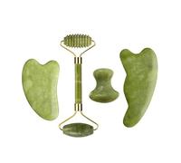 Rullo di giada Gua Sha Set for massaggi Guasha Board Pettine Raschietto a guazzo Body Spa Strumenti di sollevamento antietà for il viso (Color : Type 01)