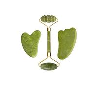 Rullo di giada Gua Sha Set for massaggi Guasha Board Pettine Raschietto a guazzo Body Spa Strumenti di sollevamento antietà for il viso (Color : Type 04)