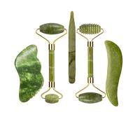 Rullo di giada Gua Sha Set for massaggi Guasha Board Pettine Raschietto a guazzo Body Spa Strumenti di sollevamento antietà for il viso (Color : Type 08)