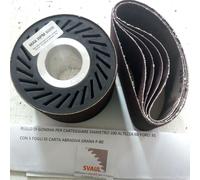 RULLO DI GOMMA PER CARTEGGIARE DIAMETRO 100 ALTEZZA 60 FORO 35 + 5 FOGLI CARTA