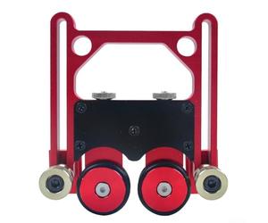 Rullo di guida di alimentazione regolabile resistente con doppi cuscinetti per seghe da banco e seghe a nastro, fornendo prestazioni di alimentazione affidabili del legno