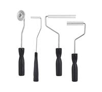 Rullo di laminazione della vetroresina del rullo di alluminio della vetroresina di 4Pcs per le tecniche di disposizione della mano nelle riparazioni automobilistiche e marine FRP Strumento di