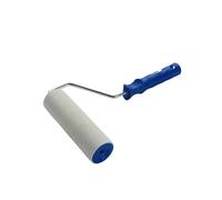 Rullo di lana da 180 mm con manico e ricambio, ideale per dipingere superfici ampie e ottenere una finitura uniforme.