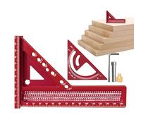 - Rullo di misurazione angolare, Hole Scribing Ruler, 7,87 x 5,51 x 0,79 Inches Precision Layout Tool with Adjustable Arms, Square Measurement Guide for Carpentry, Drafting, Woodworking Projects