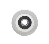 Rullo di pressione in gomma 37 x 25 x 8 mm con cuscinetto per bordatura, ruota di pressione da 37 mm, in gomma e metallo, resistente al calore, rullo professionale da 37 x 25 x 8 mm, per la