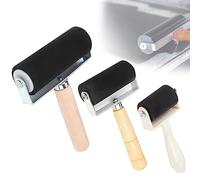Rullo di pressione in silicone, 3 pezzi, rullo di pressione in gomma, 3,5 cm/6 cm/10 cm, strumento per blocco di inchiostro, timbratura, stampa, carta da parati, artigianato
