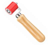 Rullo di pressione manuale in silicone, 40 mm, rullo di pressione manuale a doppia tenuta, resistente alle alte temperature, strumento per saldatura in PVC (rosso)