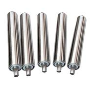 Rullo di ricambio per trasportatore, Rulli trasportatori di ricambio in acciaio inossidabile, confezione da 5, 25-60 mm, for lavorazione del legno e applicazioni industriali(Dia32mmxL450MM)