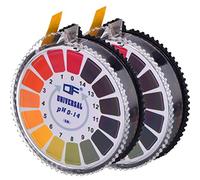 Rullo di strisce reattive per test di pH universale - valore del pH - intervallo completo 0 - 14 - 2 rotoli - 16,4 ft/rotolo