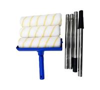 Rullo di vernice del soffitto, manico di applicatore comodo, in acciaio inossidabile, kit di pittura professionale, costruzione leggera, ideale per i mobili del soffitto delle pareti