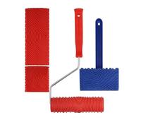 Rullo di vernice in gomma resistente per applicazione di texture in legno non cucito su superfici interne e applicatori di gomma a rullo per lungo tempo