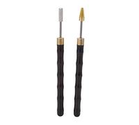 Rullo di Vernice per Bordo Superiore in Pelle Fai-da-te Penna per Tintura Bordo in Pelle 2 Pezzi Applicatore a Rullo per Bordi con Manico in Legno di Sandalo per Artigianato in Pelle Fai-da-te, Lavora
