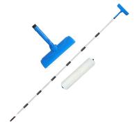 Rullo Di Verniciatura Regolabile Per Soffitto - Applicatore Con Di Prolunga In Acciaio Inossidabile | Pennello A Rullo Telescopico Con Copertura In Microfibra, Per Cucina, Bagno, Mobili Per La Ca