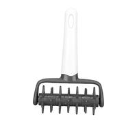 Rullo docker per impasto per pizza Utensile da professionale Previene la formazione di vesciche Crea fori perfetti per l'impasto per crosta di pizza fatta in casa Plastica ABS (Grigio)