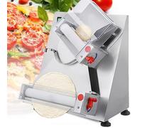 Rullo elettrico per impasto, macchina per pizza in acciaio inossidabile per pizza fatta in casa, tortillas e preparazione di pasta per pasticceria