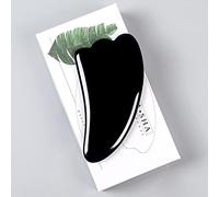 Rullo facciale for strumento di ossidiana nera Set di strumenti Gua Sha Massaggiatore for massaggi in cristallo di pietra naturale, strumento guasha e scatola raccolta domiciliare