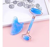 Rullo Facciale Gua Sha Raschietto, Massaggiatore Viso, Strumento Di Massaggio Per La Cura Della Pelle Di Bellezza, Corpo Occhi Guasha Detox Slim Lift Gouache Board,Guasha Roller A