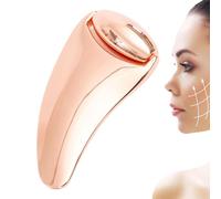 Rullo facciale manuale, massaggiatore per il viso in metallo - Strumento di bellezza, rullo per la cura del viso per collo, mento, occhi, zigomi, naso, fronte