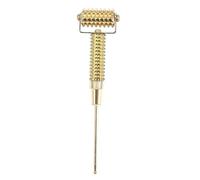 Rullo facciale per agopuntura, sonda a molla, in metallo, per massaggio del corpo e del viso (oro)