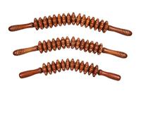Rullo for bastoncini da massaggio in legno for il drenaggio linfatico della cellulite Strumenti manuali in legno for il massaggio di autoterapia for il tessuto muscolare profondo 1 pezzo (Color : Red