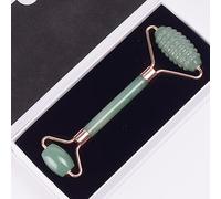 Rullo for il viso a dente di sega in oro rosa Gua Sha Set for massaggi con strumenti for il massaggio della pietra bianca for il corpo raschiante in giada (Color : M)