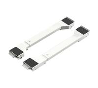 Rullo for lavatrice da 2 pezzi, supporto mobile for lavatrice, frigorifero, base rialzata, rullo mobile for ruota mobile e oggetti pesanti(White)