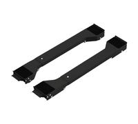 Rullo for lavatrice da 2 pezzi, supporto mobile for lavatrice, frigorifero, base rialzata, rullo mobile for ruota mobile e oggetti pesanti(Black)