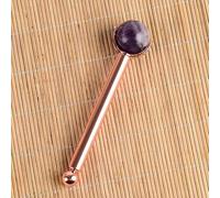 Rullo for massaggio for la cura del viso Bacchetta in acciaio inossidabile Massaggiatore for testa for occhi Strumento for testa a rullo intercambiabile (Color : E)