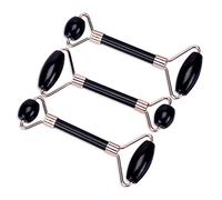 Rullo for massaggio in ossidiana nera Rullo for rughe in pietra di giada di cristallo Strumento di bellezza for la cura della pelle 1 pezzo (Color : With white box)