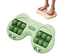 Rullo for massaggio plantare con nodi curvi - Strumento portatile for il rilassamento, l'agopuntura dei tessuti profondi, la palestra e i viaggi(Green)