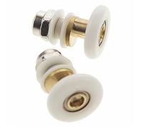 Rullo for porta doccia da 8 pezzi 23/27 mm con albero in rame | di guida a pavimento stabile for un allineamento regolare e silenzioso delle porte scorrevoli(Diameter 27mm,16Pcs)