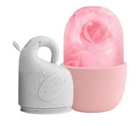 Rullo freddo per viso e occhi, stampo in silicone per il viso, massaggiatore rinfrescante, rullo terapeutico rassodante, strumento di bellezza, manico , riduce l'untuosità per spa, vacanze
