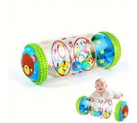 Rullo gonfiabile per bambini, giocattoli per gattonare e camminare, con campanelle, per lo sviluppo precoce, per esercizi di forza ed equilibrio, per bambini da 3 mesi a 3 anni