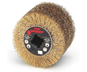 Rullo in filo di acciaio ottonato 100 x 100 mm per satinatrice