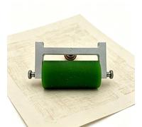 Rullo In Gomma Professionale, Rullo Per Incisione E Stampa A Blocchi, Strumento 2-in-1 Per Giunzioni Con Impugnatura Ergonomica In Legno, Telaio In Alluminio, Applicatore Resistente Ai Solventi