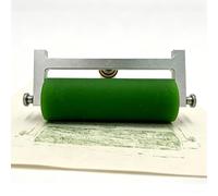 Rullo In Gomma Professionale, Rullo Per Incisione E Stampa A Blocchi, Strumento 2-in-1 Per Giunzioni Con Impugnatura Ergonomica In Legno, Telaio In Alluminio, Applicatore Resistente Ai Solventi