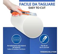 Rullo in Gommapiuma Cilindrico per Cuscini - Vari Diametri e Misure - DIAMETRO: 20 CM, MISURA: 150CM