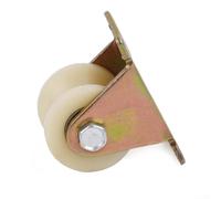 Rullo in nylon scanalato a V per binari per porte scorrevoli, 30 mm, con supporto in acciaio resistente e struttura resistente all'usura (V-30 mm)