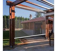 Rullo in PVC, tende trasparenti per esterni, per terrazze, impermeabili e antipolvere, design a trazione laterale, perfette per patio, dimensioni 50 x 80 cm, migliora il tuo spazio!