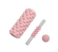 Rullo in Schiuma Set - e Pallina ad Alta Densità,Rulli per massaggio dei muscoli - per Rilassamento, Bastone, Palla, Pilates, Allenamento di, Palestra Domestica, Viaggio, Studentato, Appartamento