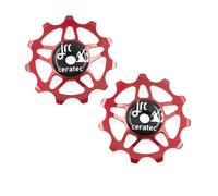 Jrc Components Shimano Ultegra/105 12s Jockey Wheel Set Rosso 11t Red