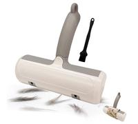 Rullo Leva Peli Animali Riutilizzabile con Spazzolina di Pulizia, Leva Pelucchi Manuale per Divano, Tappeti, Auto e Vestiti, Rimuovi Peli di Cane e Gatto per Casa e Viaggio