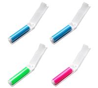 Rullo Levapelucchi Autopulente，Togli Peli Animali，formato da viaggio，Spazzola Ecologica per Peli di Cani, Gatti e Pelucchi，Riutilizzabile e Senza Spazzatura, 4 pezzi